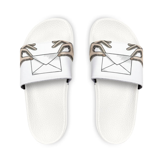 Artistic Men's Sandals with Removable Straps - Unique Envelope Design