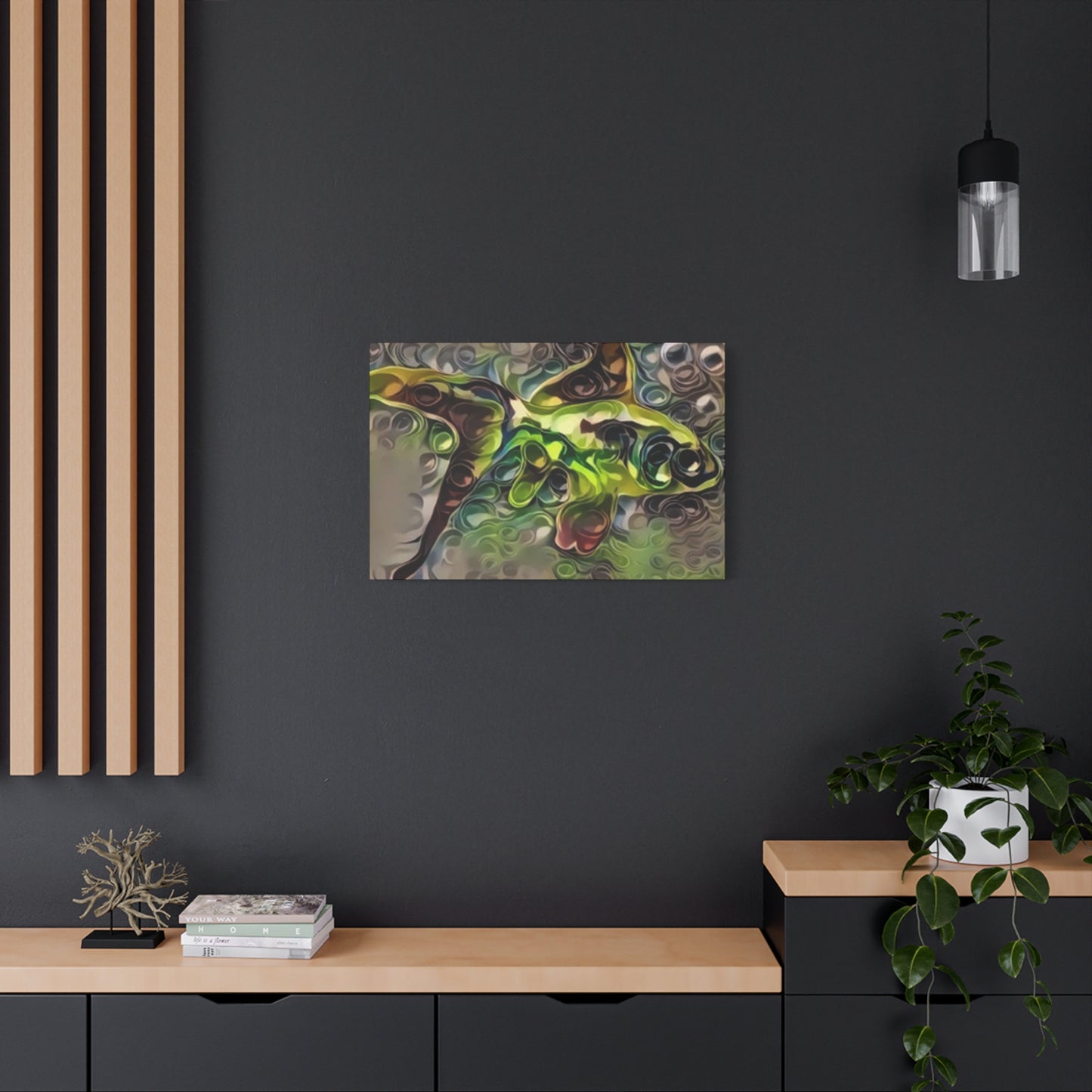 Abstract Nature Canvas Art - Stretched Matte Wall Decor