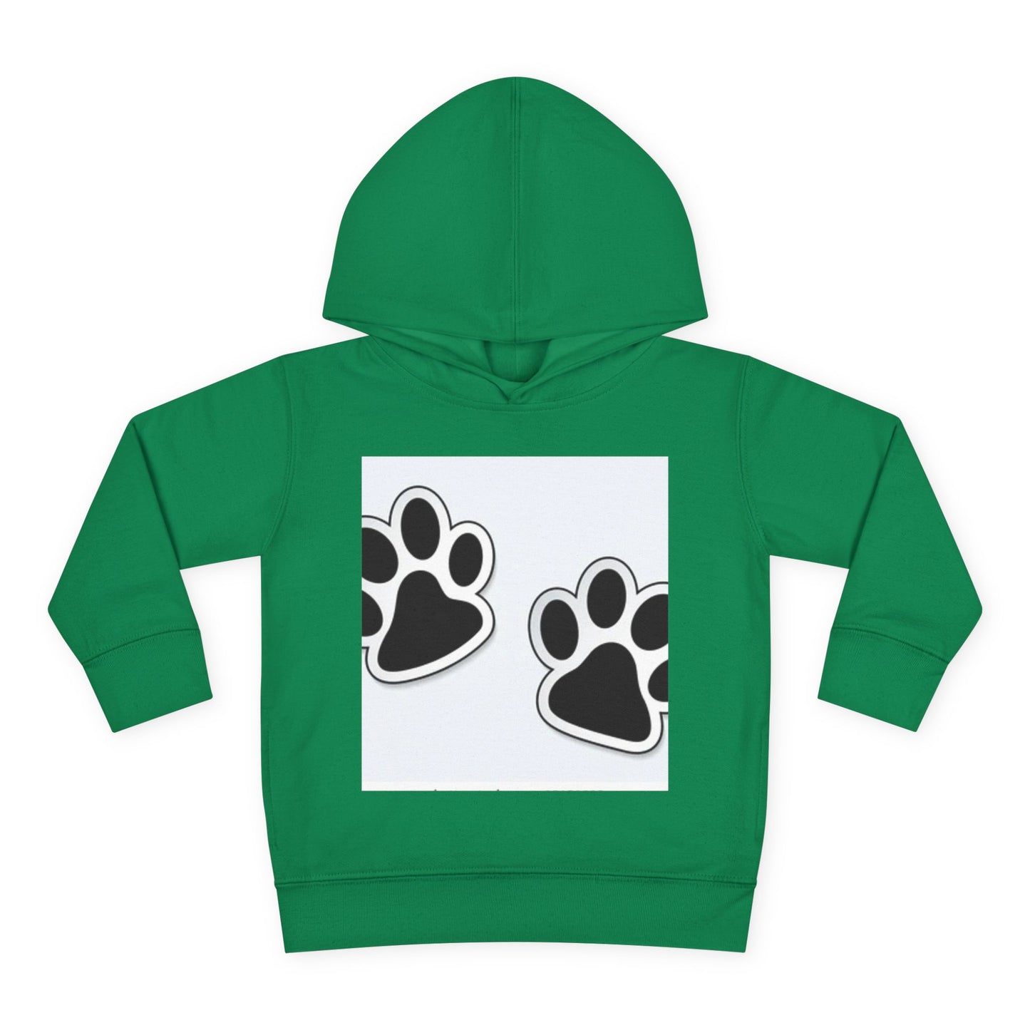 Wildlife Pattern Toddler Pullover Fleece Hoodie - Playful Animal Design for Kids