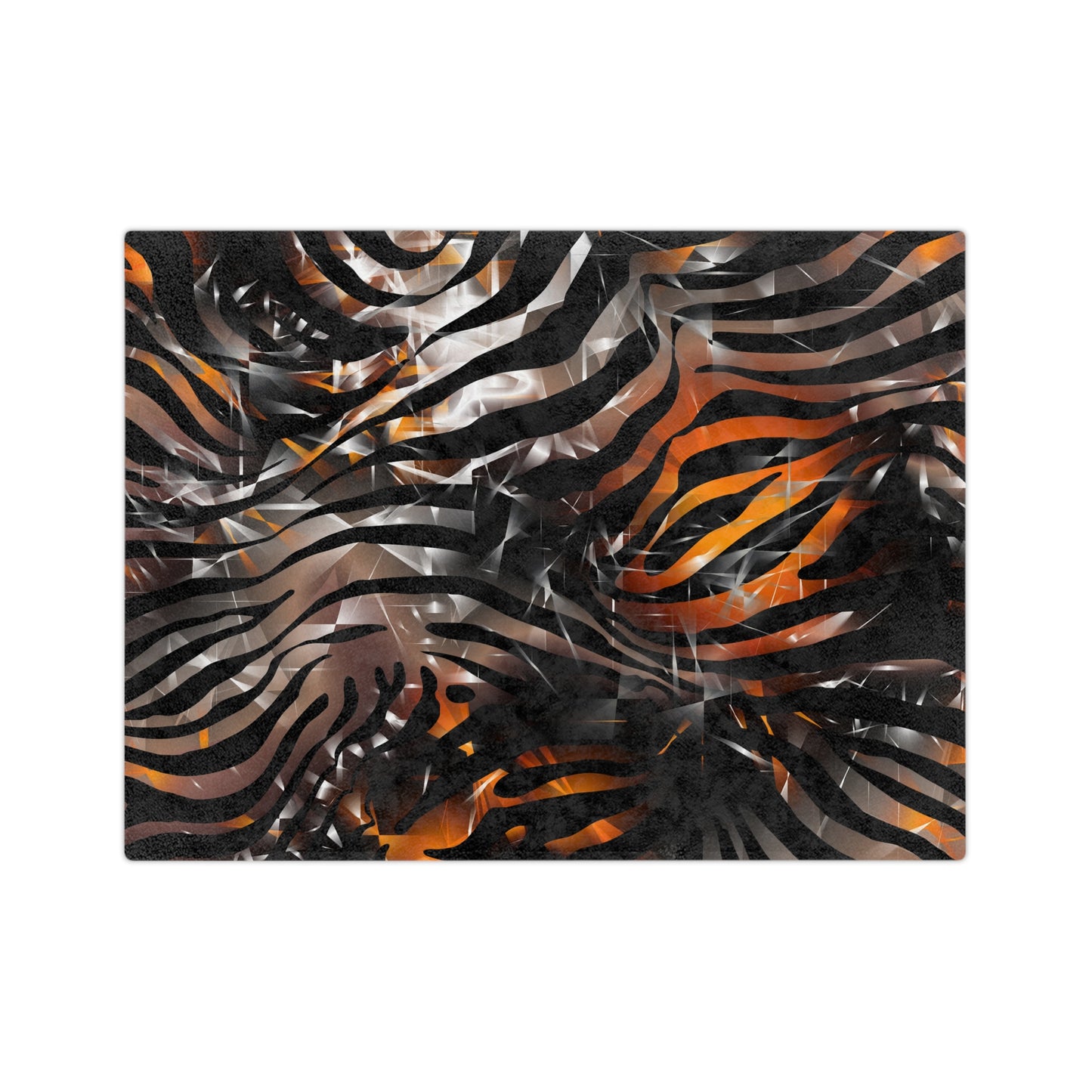 Bold Zebra Print Velveteen Microfiber Blanket - Cozy & Stylish Home Decor