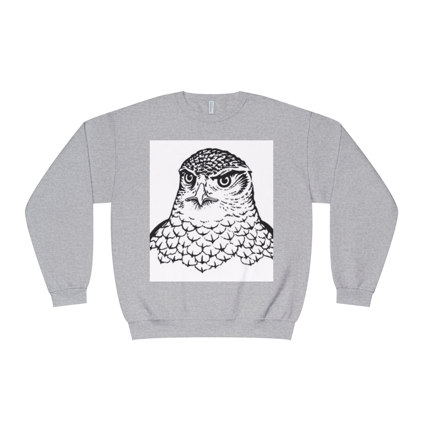 Unisex White Owl Graphic Crewneck Sweatshirt - Cozy & Stylish
