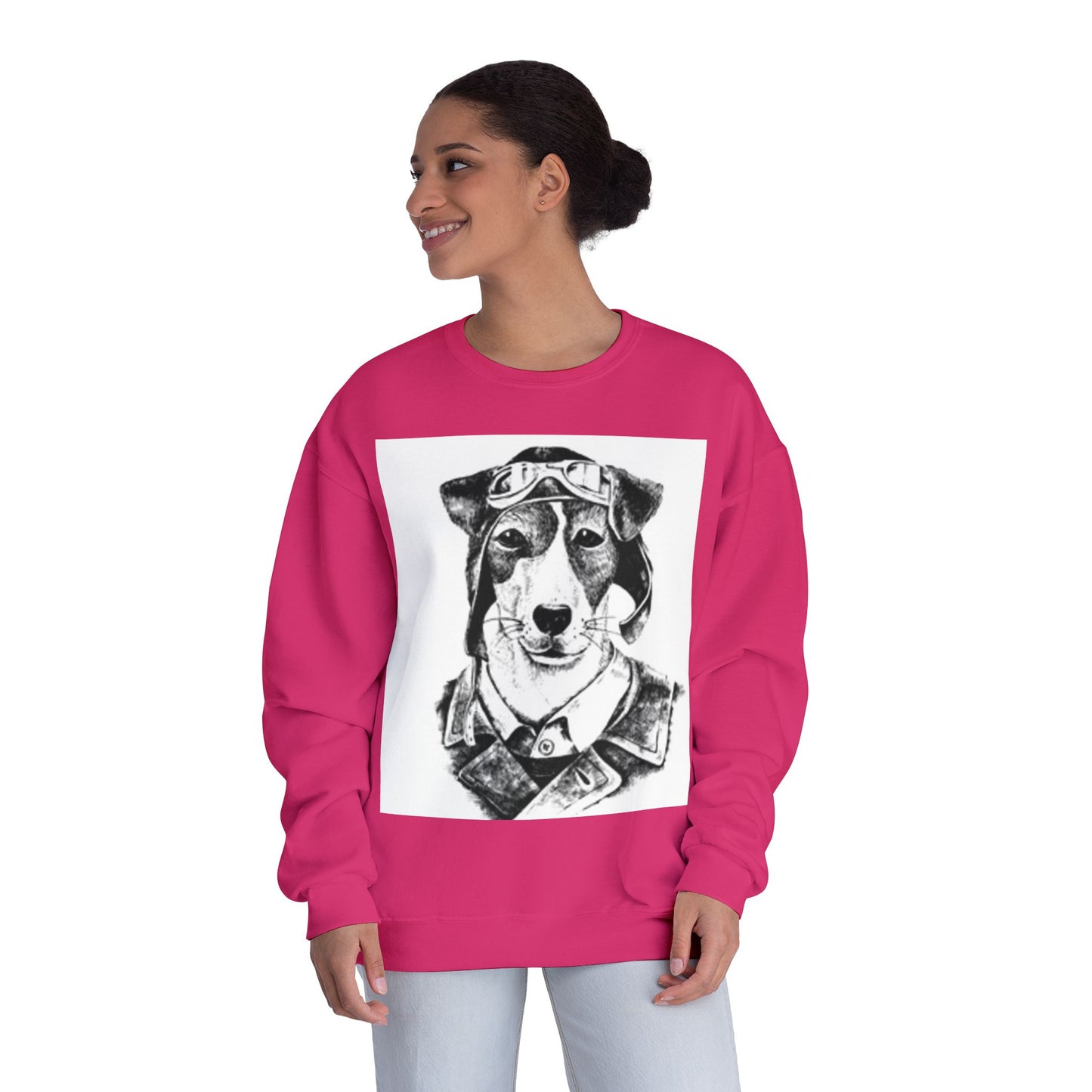 Pilot Dog Unisex Crewneck Sweatshirt - Cozy Pet Lover's Gift