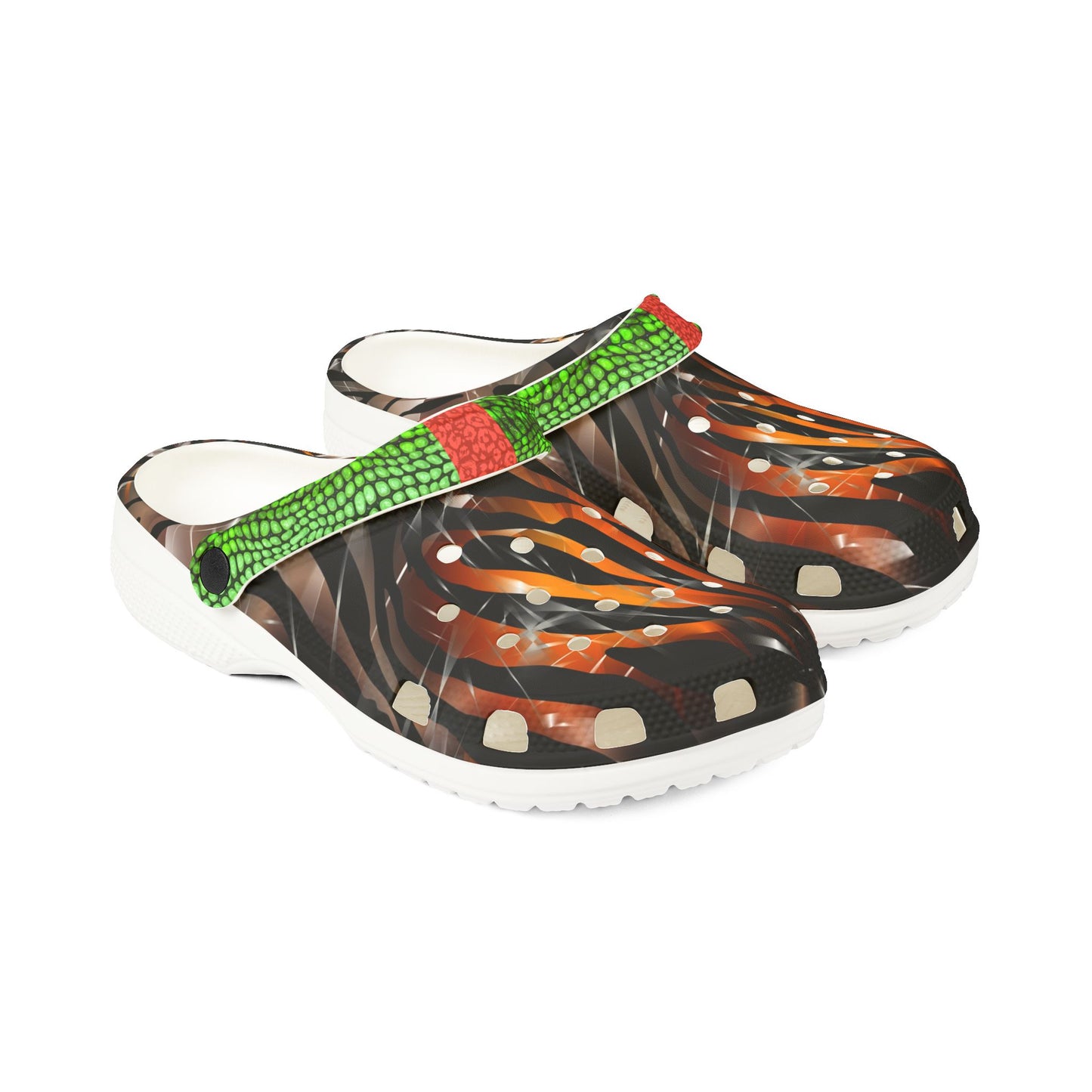 Stylish EVA Foam Rubber Clogs - Trendy Animal Print Slip-Ons for Casual & Outdoor Use