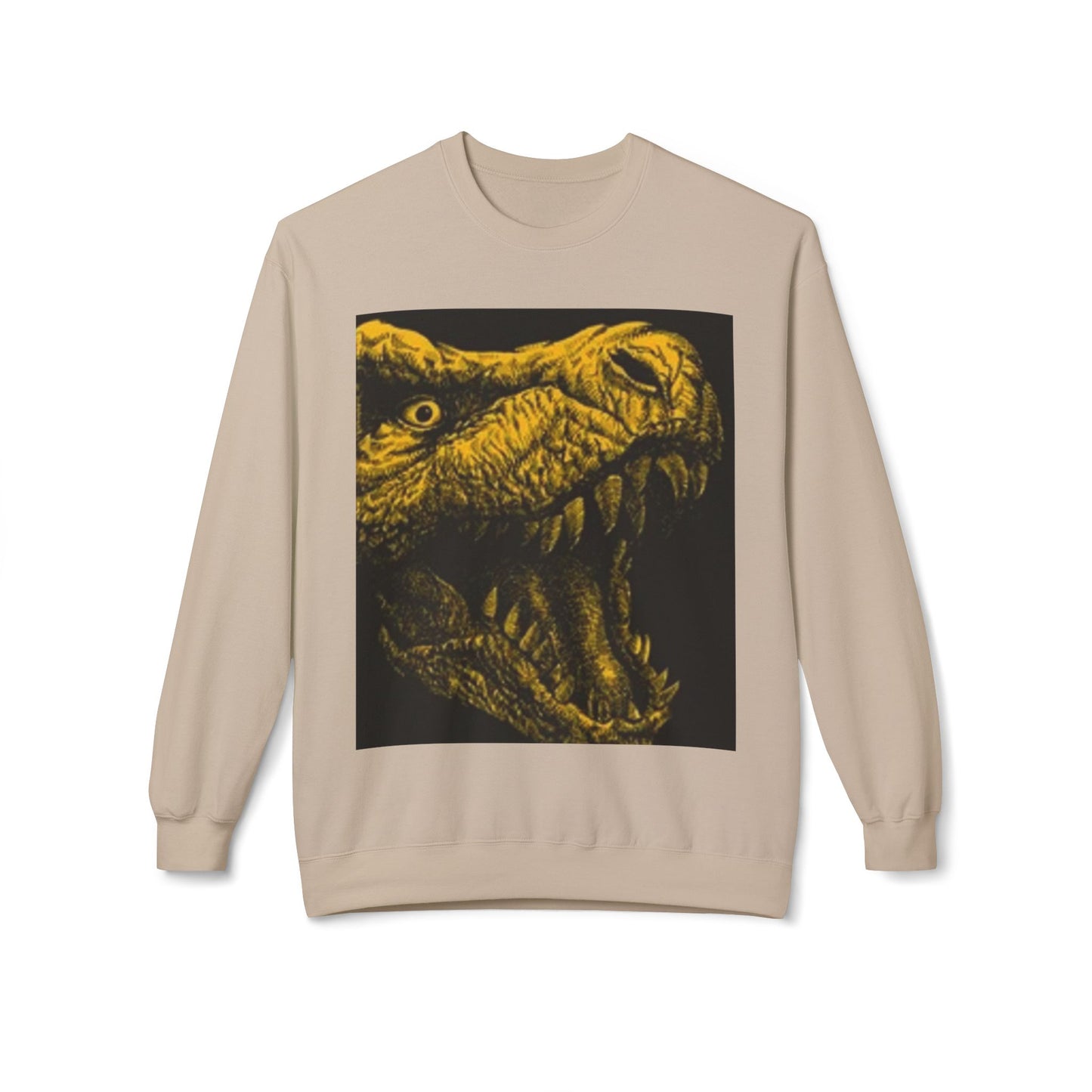 Unisex Dinosaur Graphic Sweatshirt - Cozy Midweight Crewneck