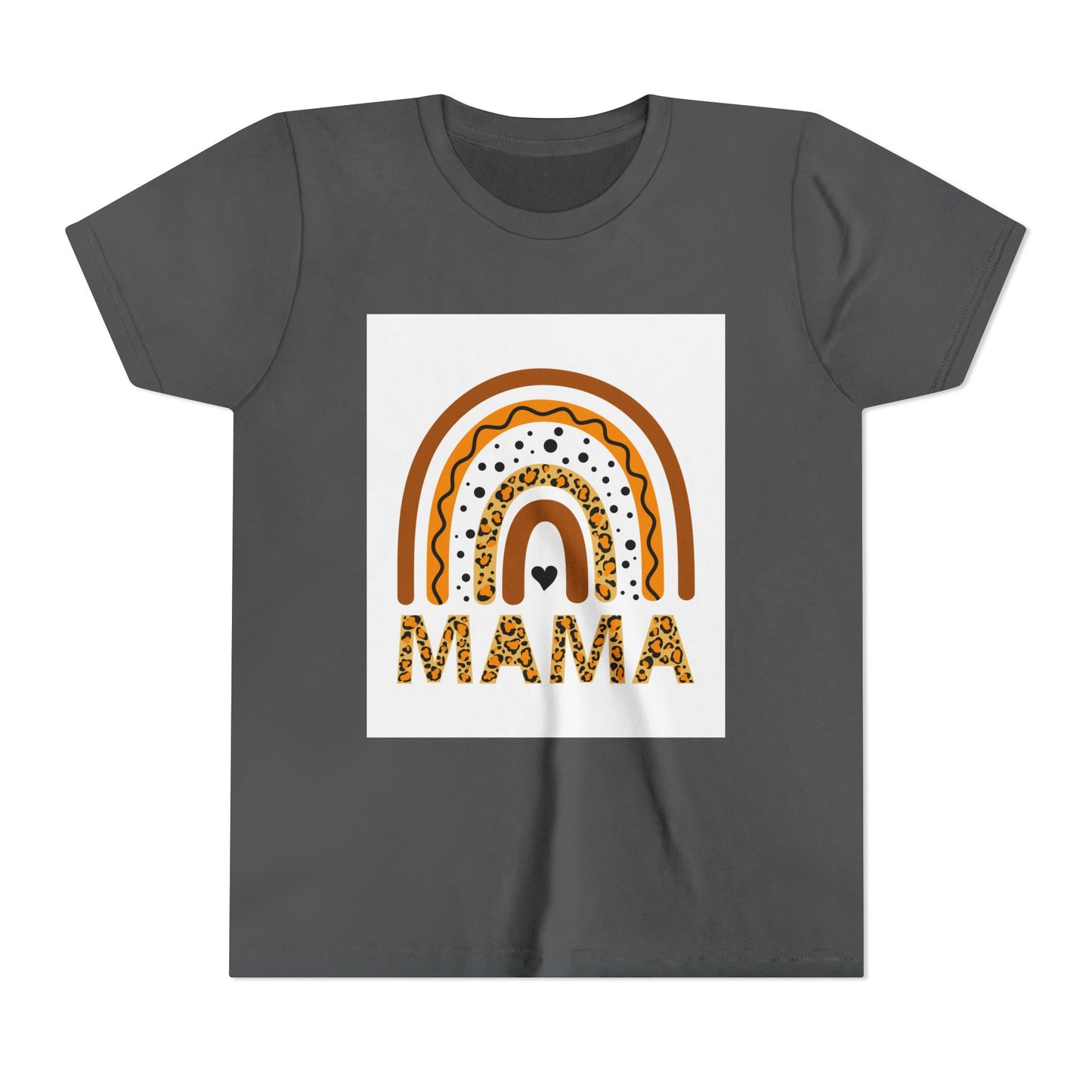 Mama Rainbow Youth Tee - Trendy Short Sleeve T-Shirt for Kids
