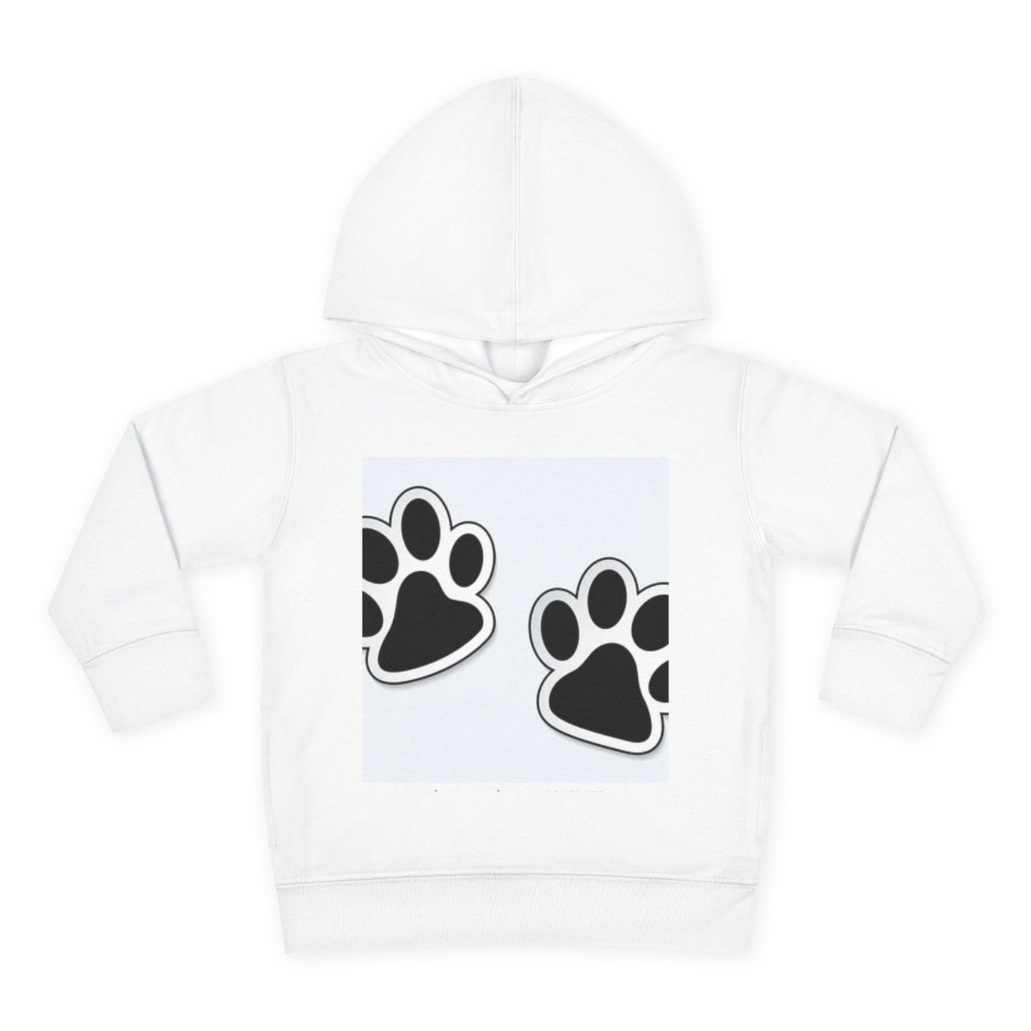 Wildlife Pattern Toddler Pullover Fleece Hoodie - Playful Animal Design for Kids