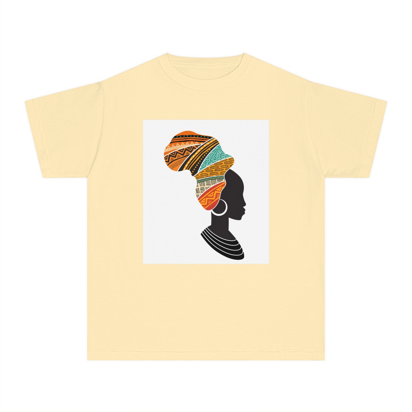 Youth Midweight Tee - African Heritage Design for Creative Kids