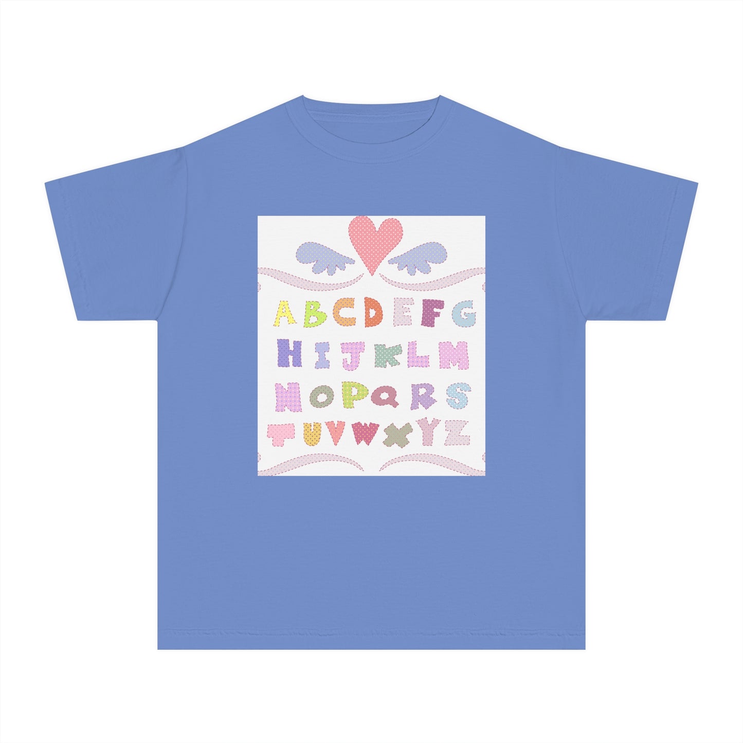 Youth Alphabet Love Tee - Fun & Playful Kids Shirt
