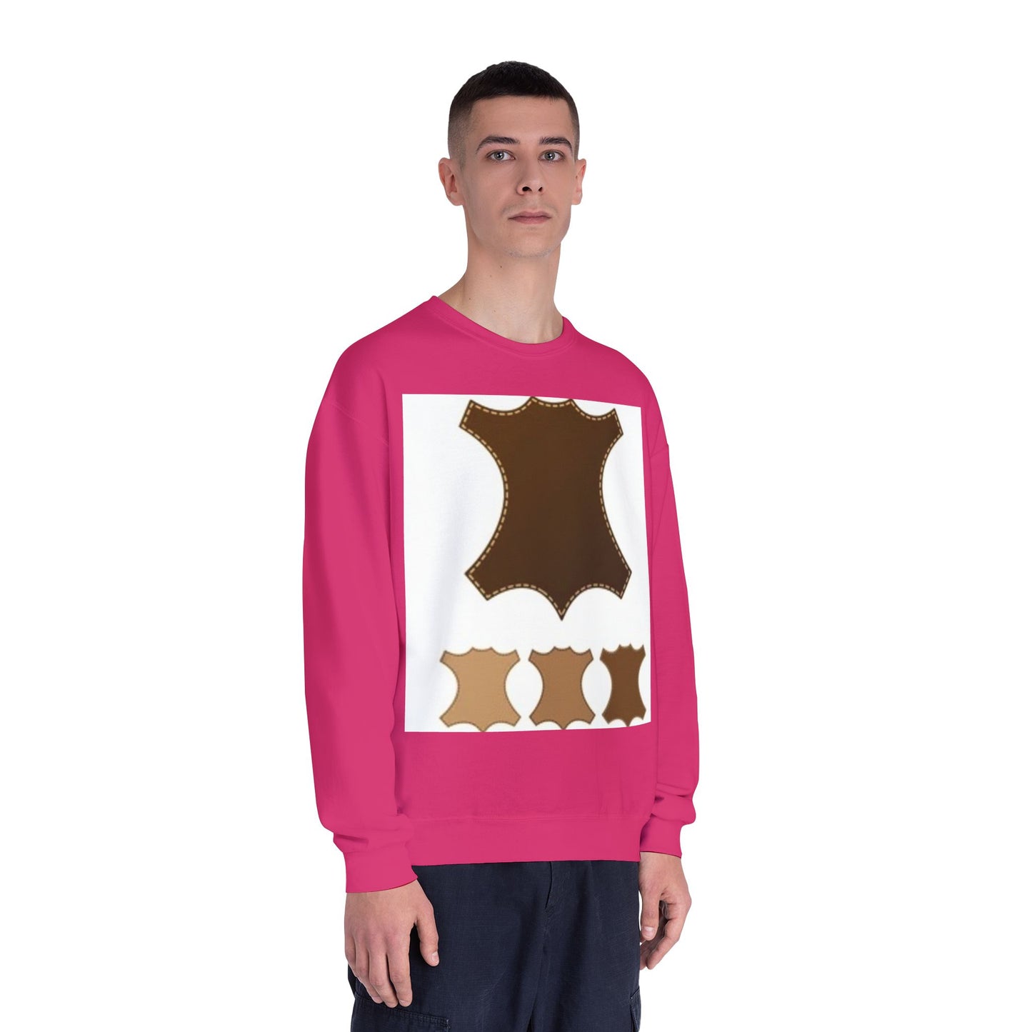 Artisan Leather Pattern Unisex Crewneck Sweatshirt