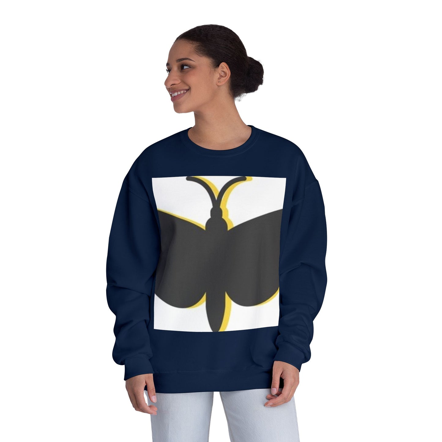 Butterfly Emblem Unisex Sweatshirt - Cozy Style for Nature Lovers