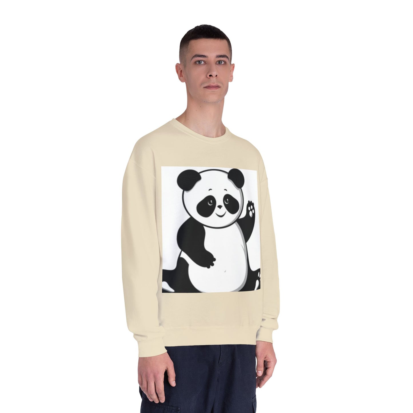 Cute Panda Unisex Crewneck Sweatshirt - Cozy Casual Wear for Animal Lovers