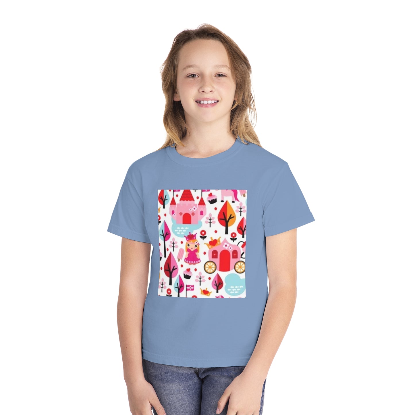 Youth Midweight Tee - Whimsical Fairy Tale Design for Kids