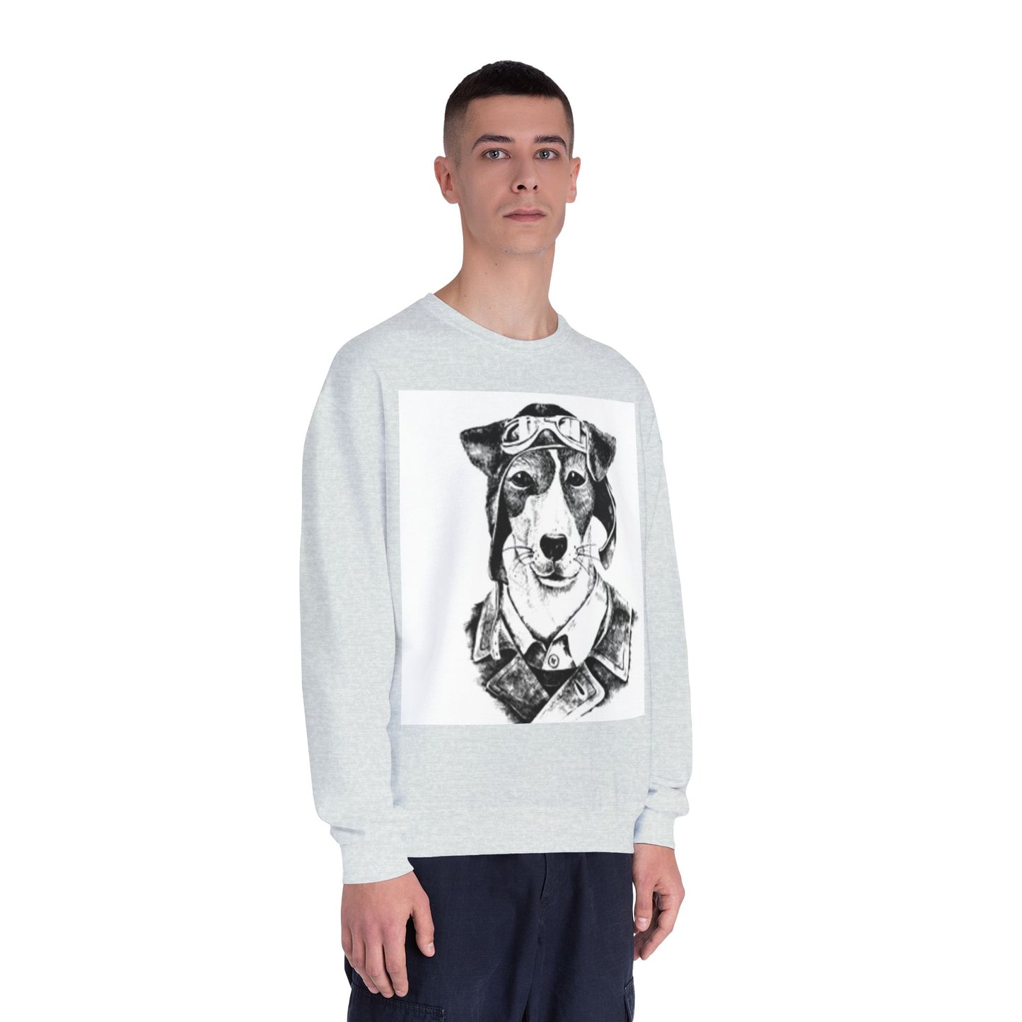 Pilot Dog Unisex Crewneck Sweatshirt - Cozy Pet Lover's Gift