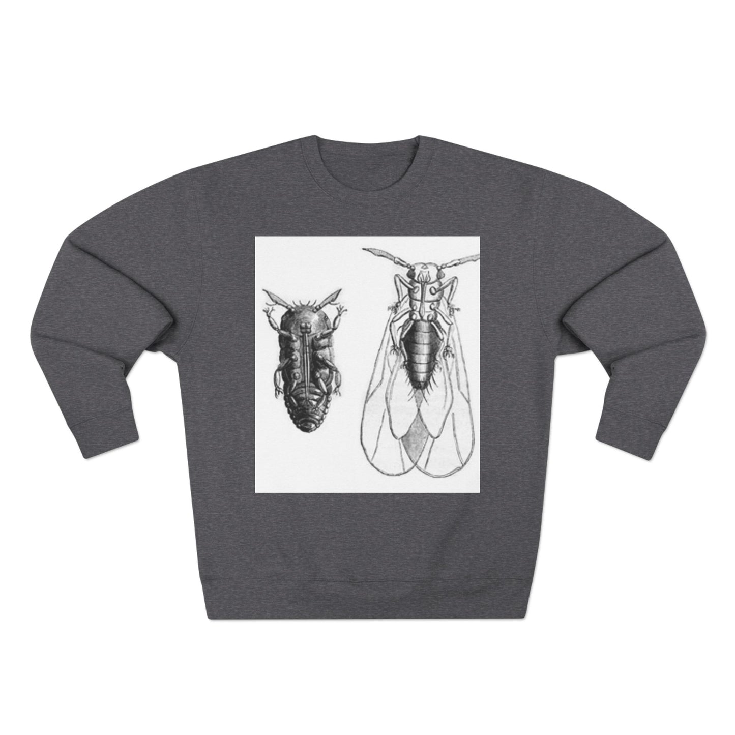 Unisex Insect Art Crewneck Sweatshirt - Nature Lovers Gift
