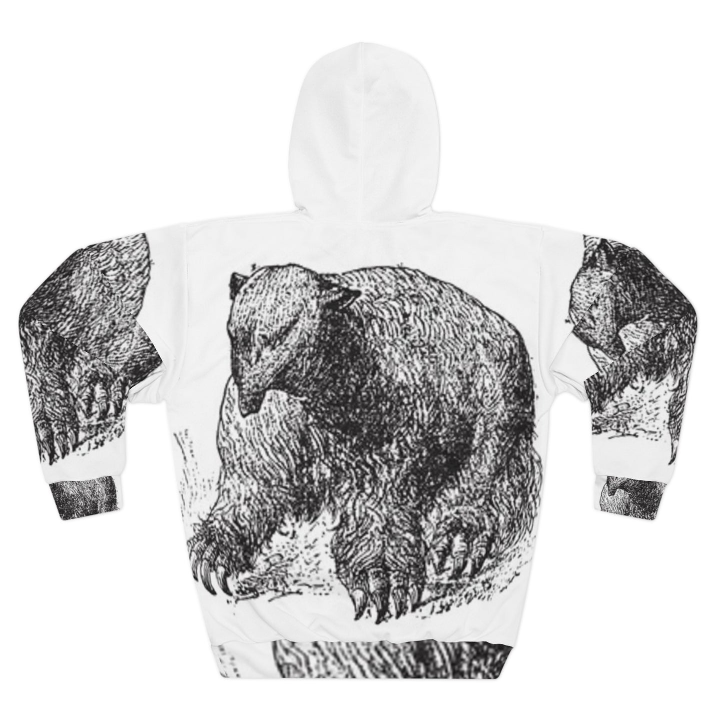 Cozy Bear Graphic Unisex Pullover Hoodie - Nature Lover Gift