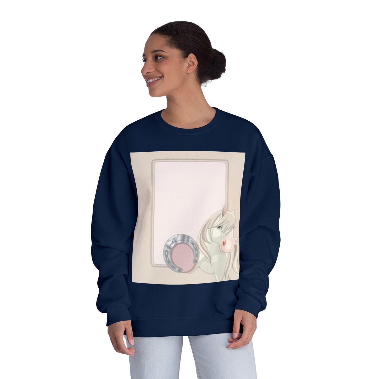 Cute Unicorn Blank Space Unisex Crewneck Sweatshirt