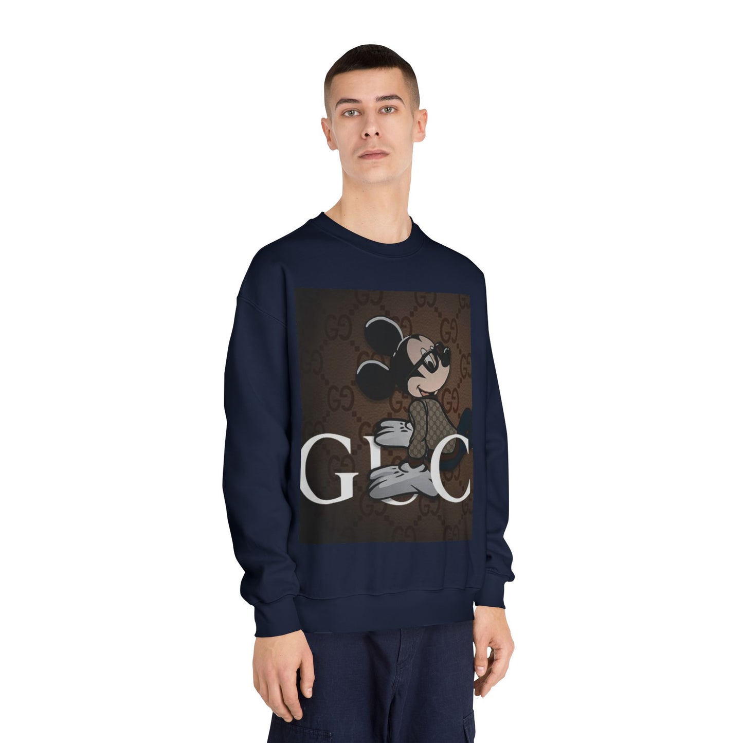 Trendy Mickey Mouse Graphic Crewneck Sweatshirt - Unisex Casual Wear