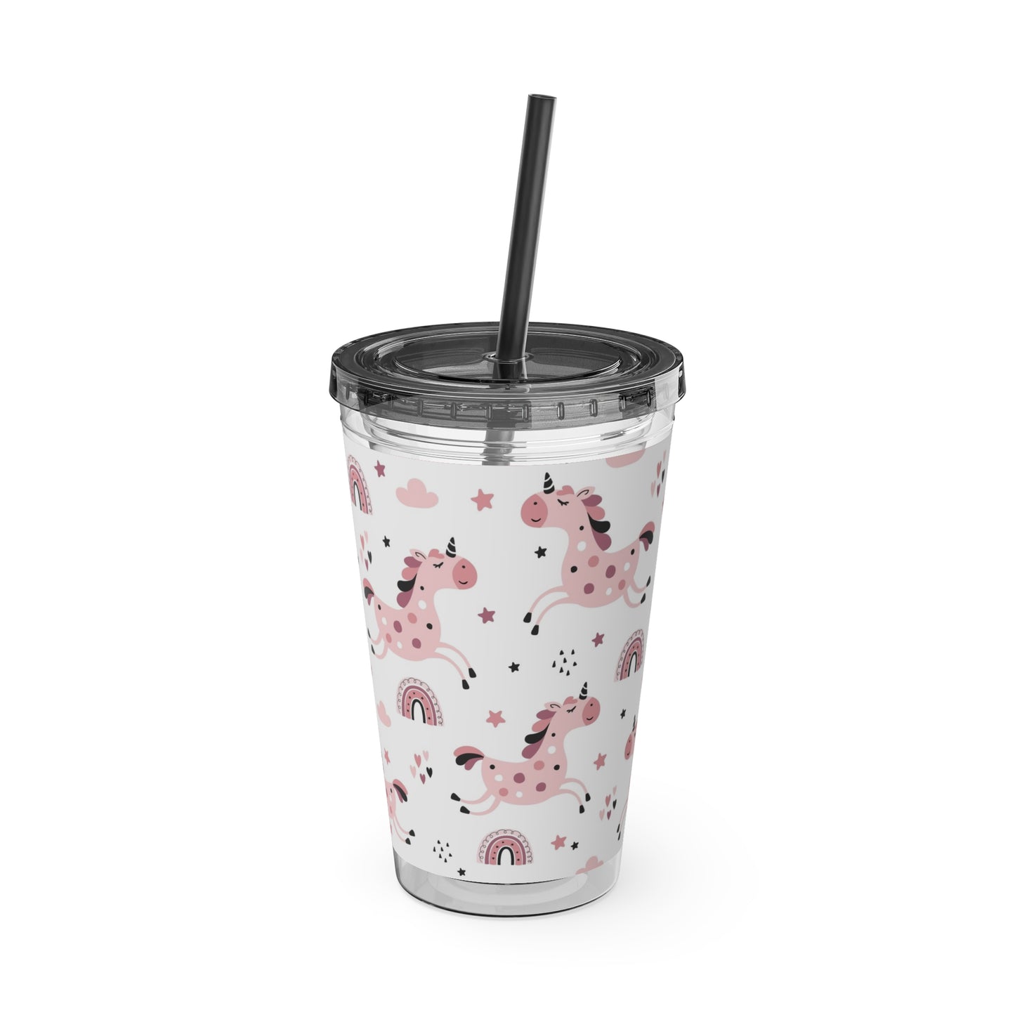 Sunsplash Unicorn Tumbler – 16oz Drinkware with Straw, Perfect for Kids & Unicorn Lovers