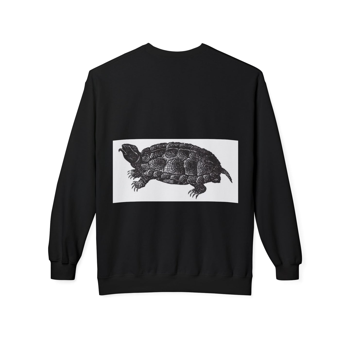 Turtle Design Unisex Fleece Crewneck Sweatshirt - Chill Vibes, Perfect Gift for Nature Lovers