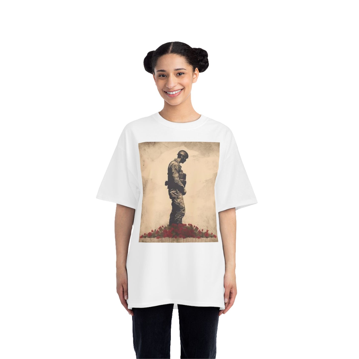 Patriotic Soldier Graphic Tee - Remembrance & Honor