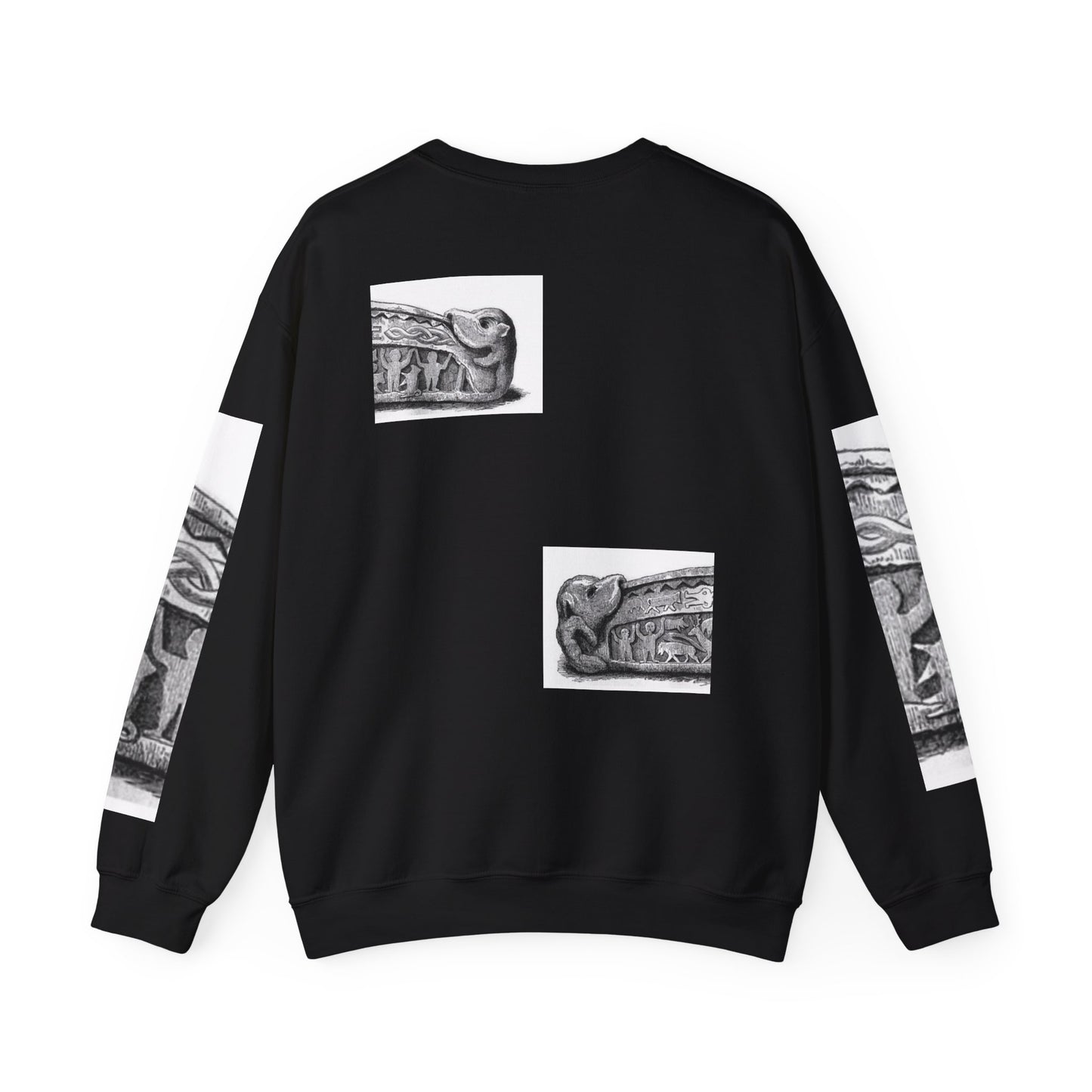 Artistic Unisex Heavy Blend™ Crewneck Sweatshirt - Vintage-Inspired Graphic Design