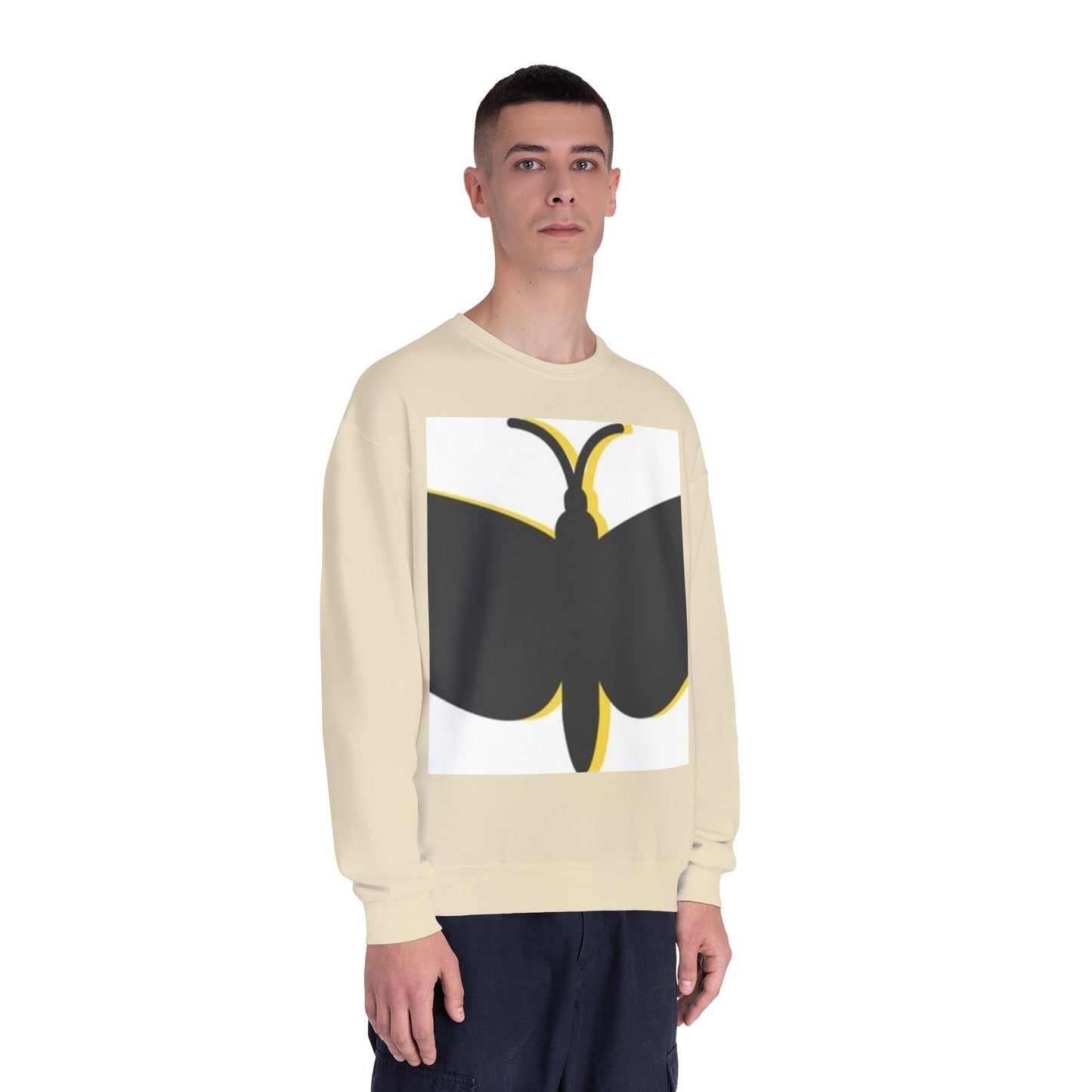 Butterfly Emblem Unisex Sweatshirt - Cozy Style for Nature Lovers