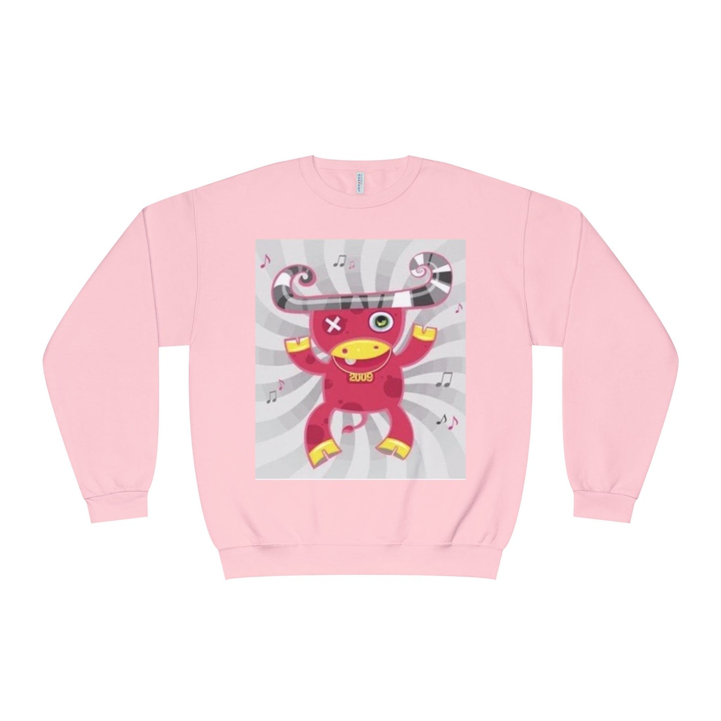 Fun Cartoon Monster Crewneck Sweatshirt - Unisex