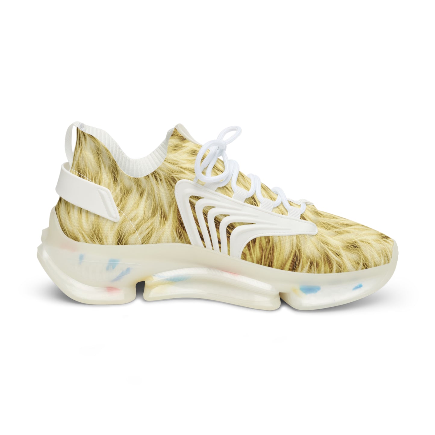 Stylish Men's Mesh Sneakers - Trendy Fur Design for Everyday Comfort