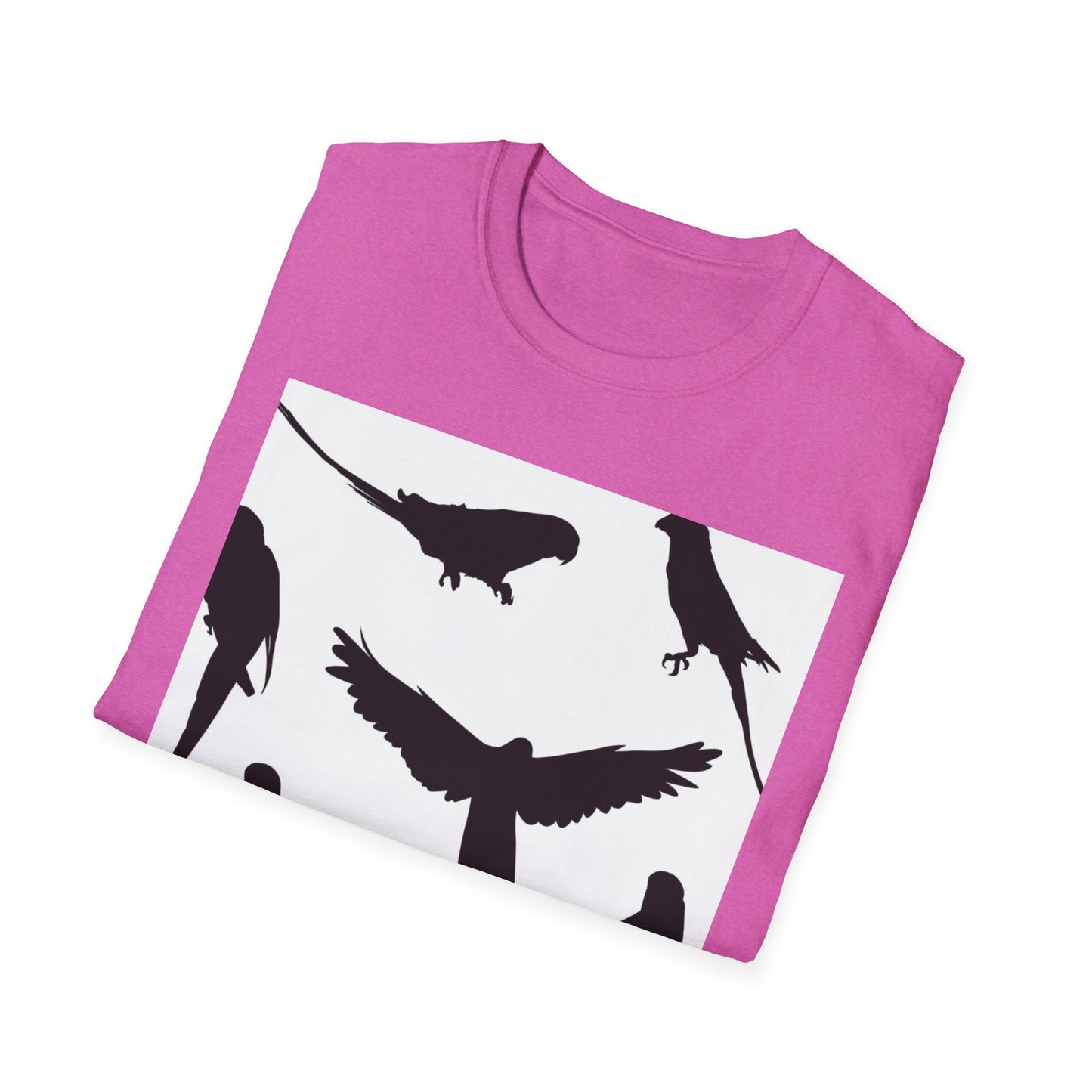 Minimalist Bird Silhouette Unisex Softstyle T-Shirt