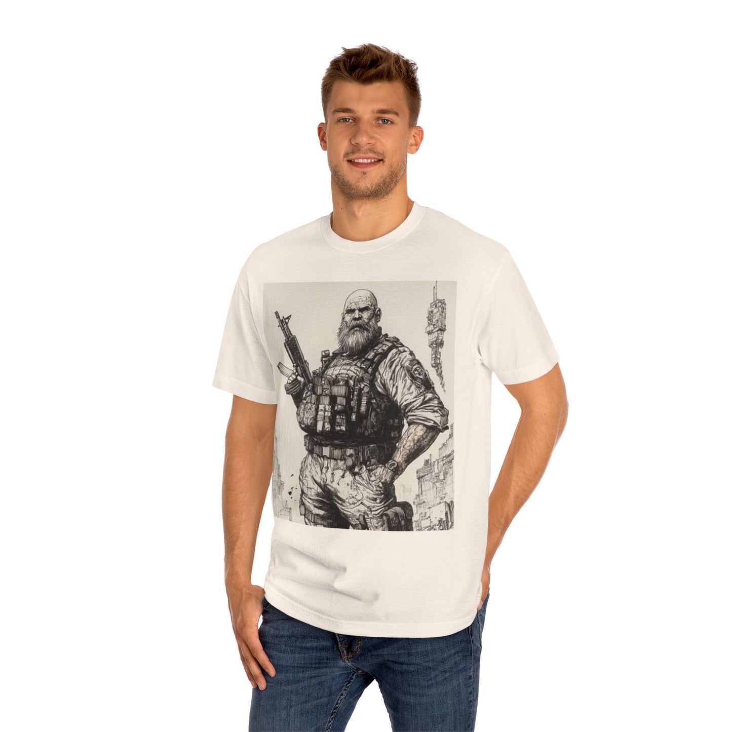 Rugged Hero Graphic Tee for Adventure Enthusiasts