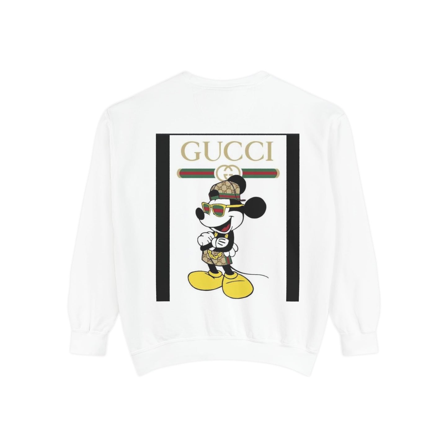 Mickey Mouse Gucci Streetwear Sweatshirt - Unisex Garment-Dyed