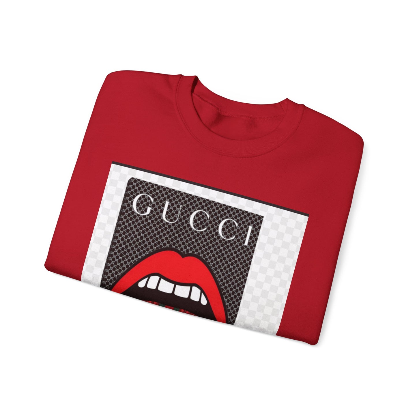Gucci Inspired Unisex Heavy Blend Crewneck Sweatshirt - Bold Graphic Design