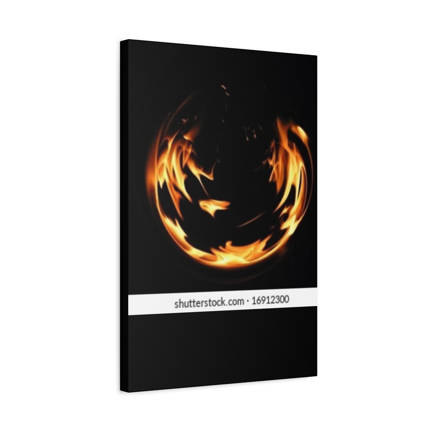 Fire Swirl Matte Canvas Art - Stretched 1.25" Gallery Wrap