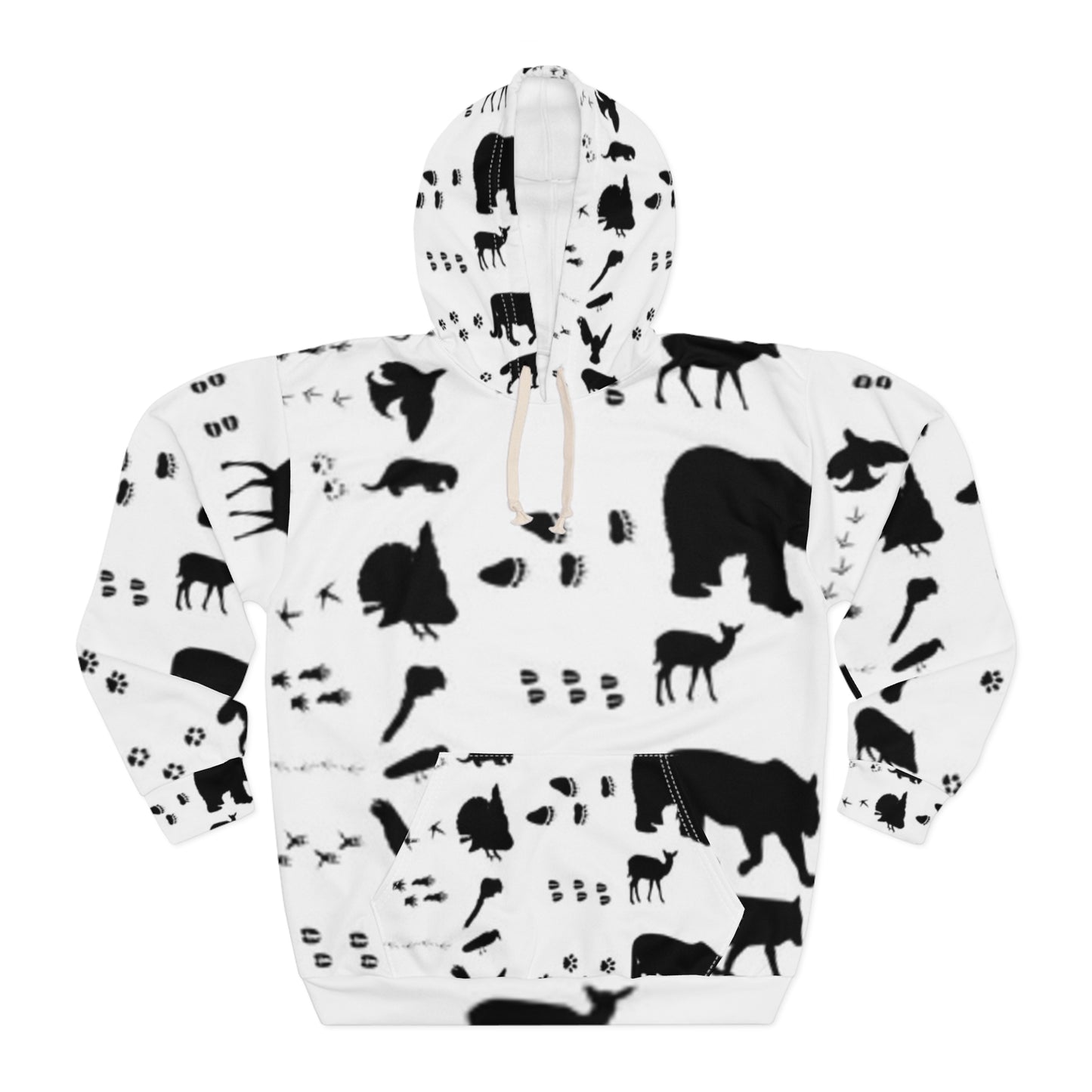 Wildlife Silhouette Unisex Pullover Hoodie - Nature Lover's Cozy Apparel