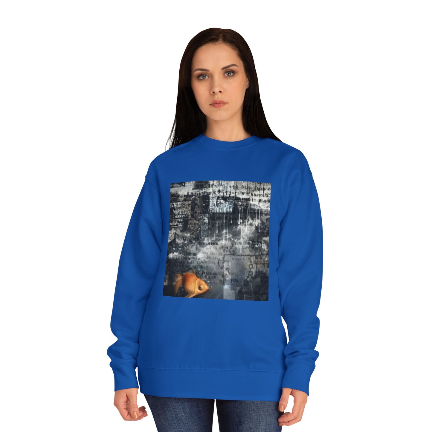 Roaring Lion Unisex Crew Sweatshirt - Bold Art for Animal Lovers