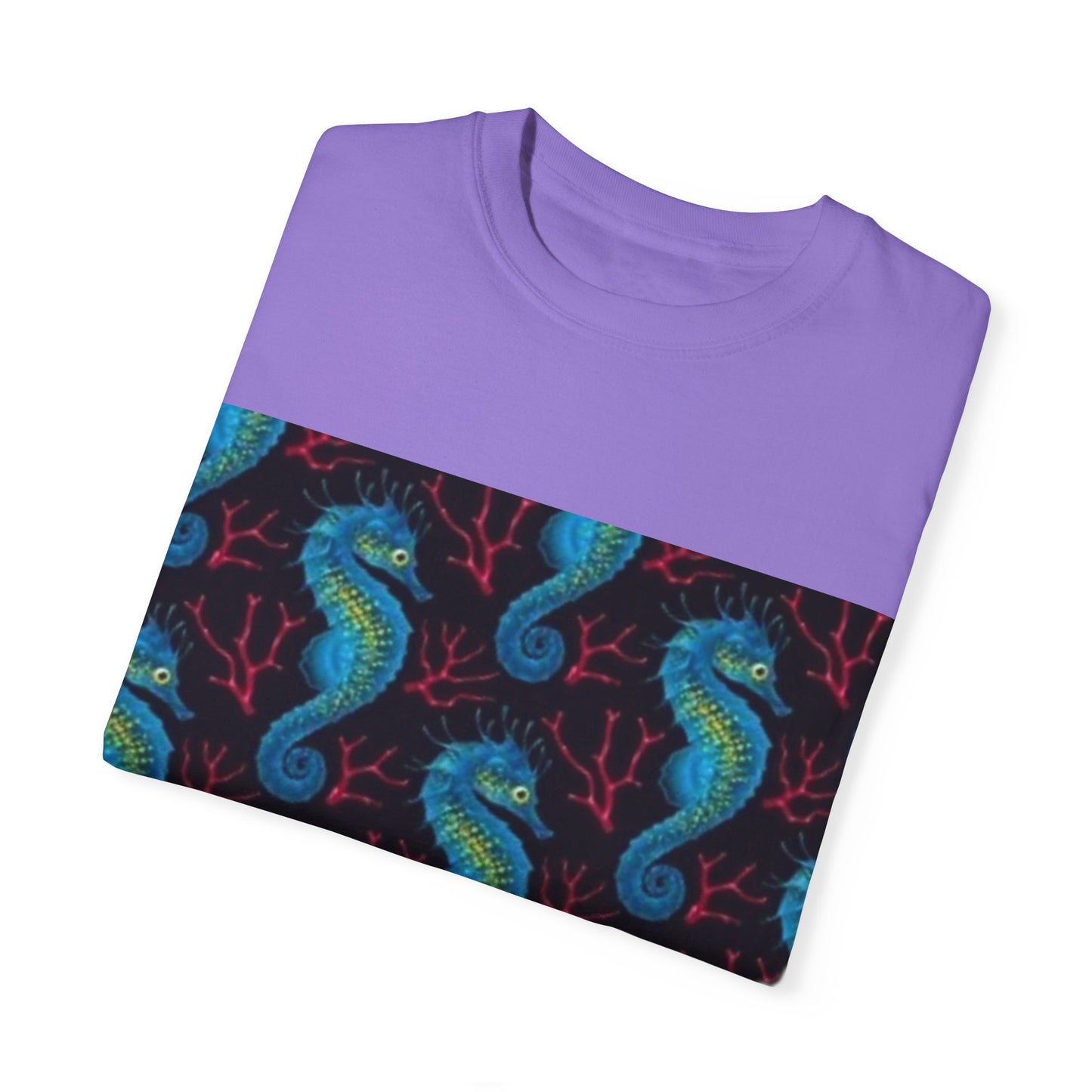 Ocean-Inspired Unisex T-Shirt with Seahorse Design