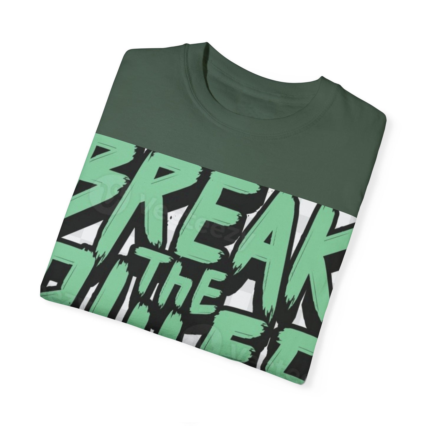 Unisex Garment-Dyed T-shirt - "Break the Rules" Graphic Tee for Creative Spirits