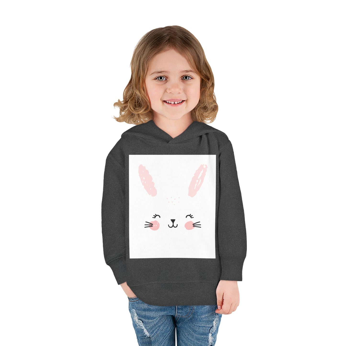 Cute Bunny Hoodie for Toddlers - Cozy Fleece Pullover